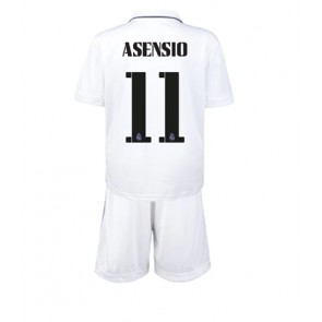 Real Madrid Marco Asensio #11 Hjemmedraktsett Barn 2022-23 Kortermet (+ Korte bukser)